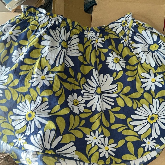 Aerie Side Tie Skirt Blue Floral - size M - Picture 1 of 4